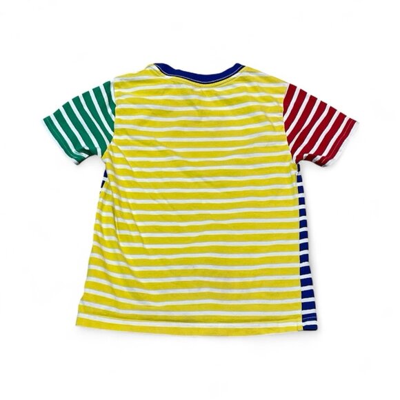 Polo Ralph Lauren Boys Blue Multi Stripe Crew-Neck Short Sleeve T-Shirt Size 5 - Picture 2 of 3